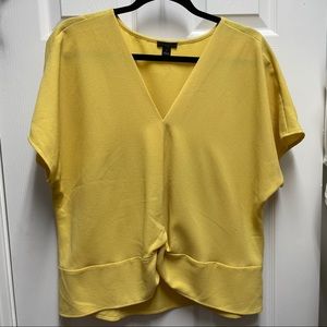Yellow business casual top